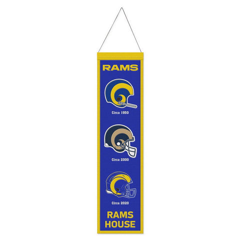 Los Angeles Rams Heritage Evolution Wool Banner