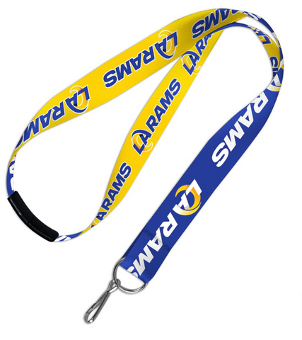 Los Angeles Rams Keychain Lanyard With Breakaway 2 Tone