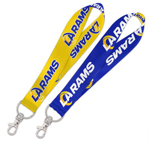 Los Angeles Rams Keychain Wristlet Lanyard 2 Tone