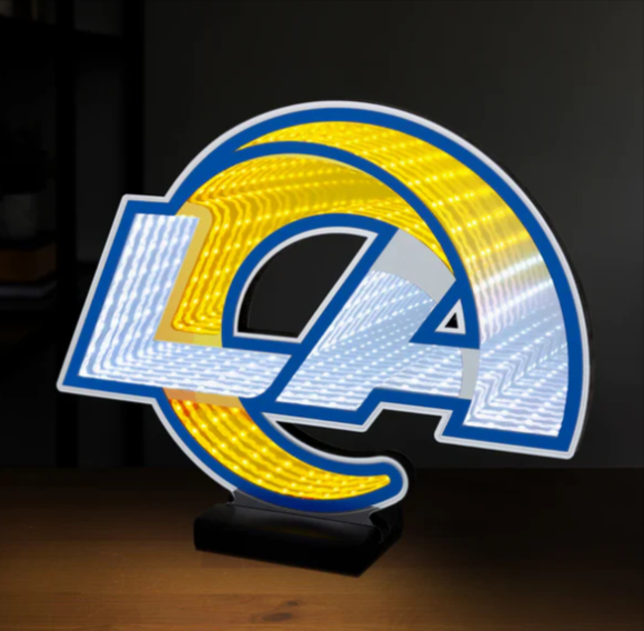 Los Angeles Rams LED Infinity Logo Acrylic Light - THE 4TH QUARTER