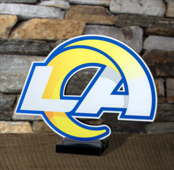 Los Angeles Rams LED Infinity Logo Acrylic Light - THE 4TH QUARTER
