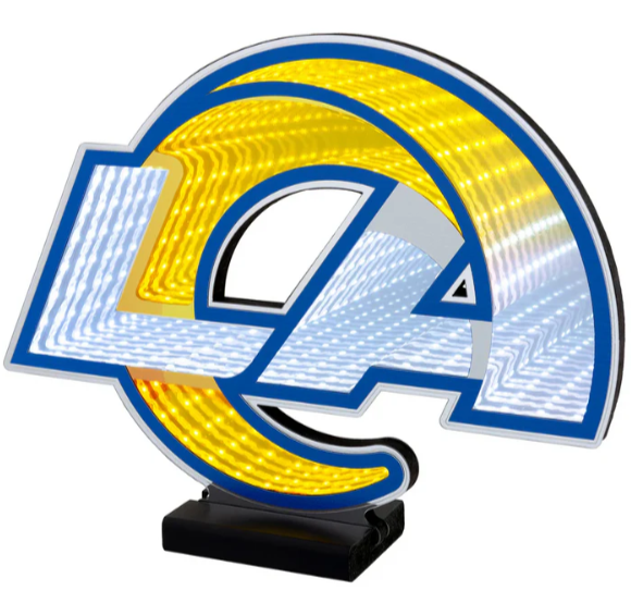 Los Angeles Rams LED Infinity Logo Acrylic Light - THE 4TH QUARTER