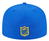Los Angeles Rams Fitted New Era 59Fifty Main Blue Cap Hat Grey UV