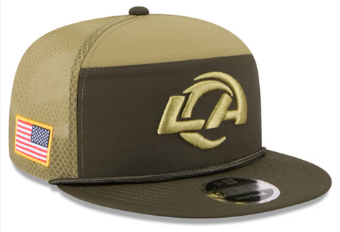 Los Angeles Chargers Snapback New Era 9Fifty 2025 Salute to Service Split Panel