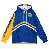 Los Angeles Rams Mens Jacket Mitchell & Ness Undeniable Full Zip Windbreaker