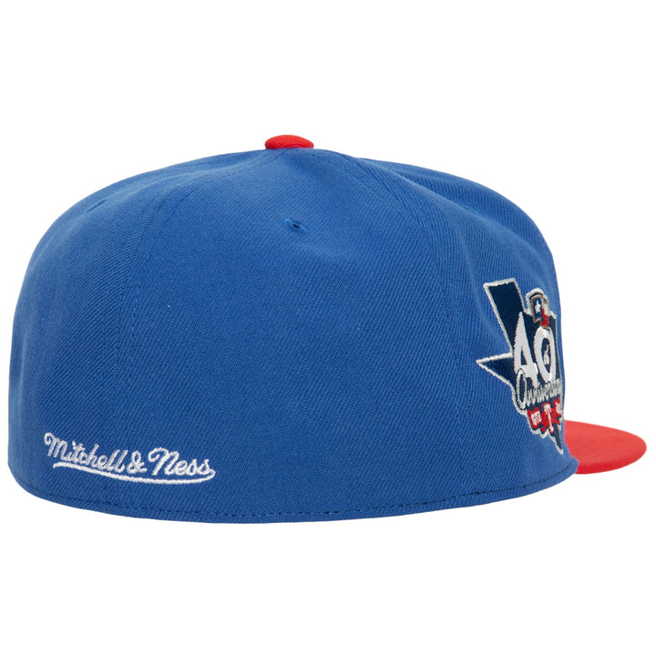 Texas Rangers Mitchell &amp; Ness Fitted Bases Loaded Coop Cap Hat Grey UV - THE 4TH QUARTER