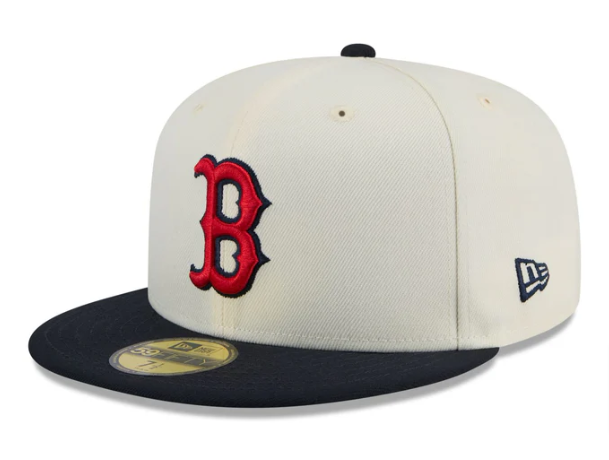 Boston Red Sox Fitted 59Fifty New Era Chrome Navy Cap Hat Grey UV - THE 4TH QUARTER