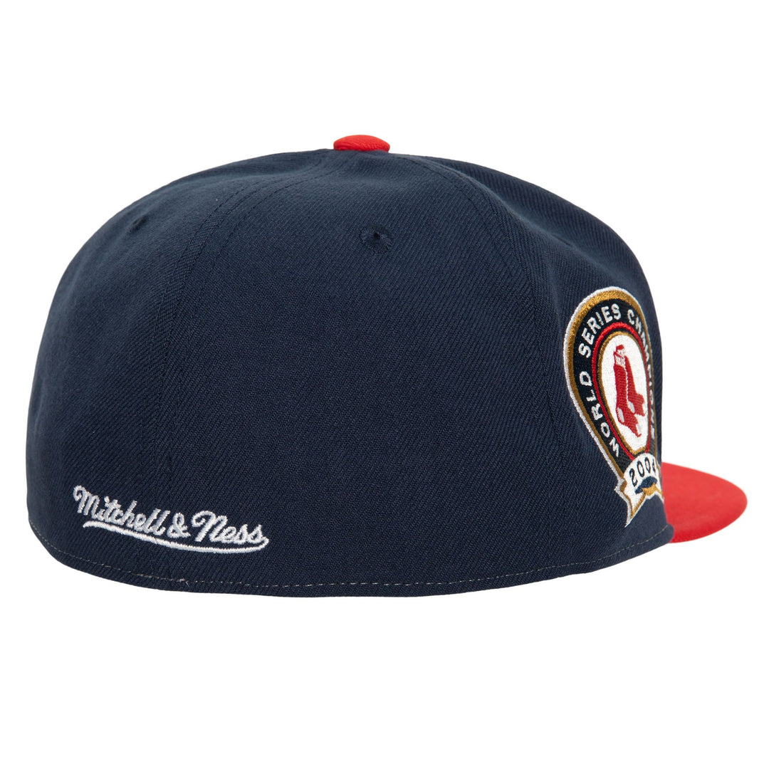 Boston Red Sox Mitchell &amp; Ness Fitted Bases Loaded Coop Cap Hat Grey UV - THE 4TH QUARTER