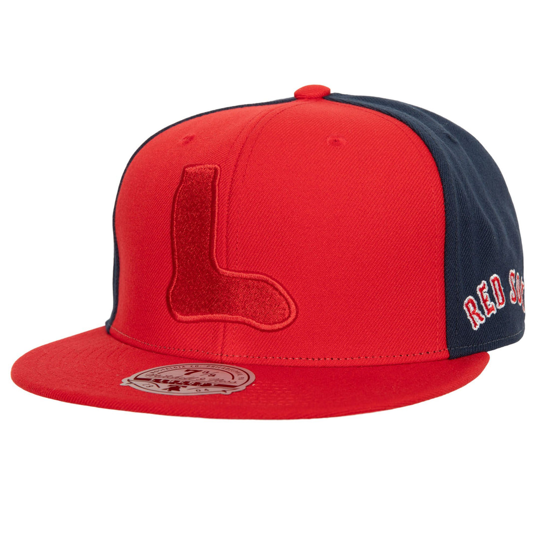 Boston Red Sox Mitchell & Ness Fitted Bases Loaded Coop Cap Hat Grey UV - THE 4TH QUARTER