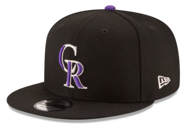 Colorado Rockies Snapback 9Fifty New Era Basic Black Cap Hat Grey UV - THE 4TH QUARTER