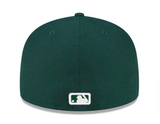Colorado Rockies New Era 59Fifty Dark Green Fitted Hat Cap Grey UV