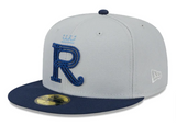 Kansas City Royals Fitted New Era 59Fifty Metallic City Cap Hat Grey Navy