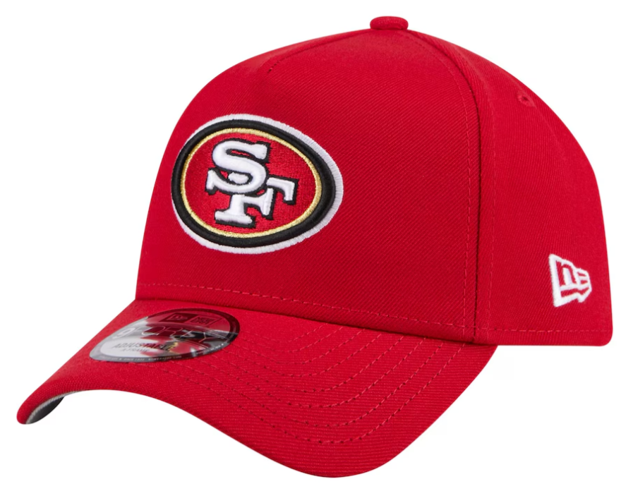 San Francisco 49ers Snapback 9Forty New Era A-Frame Red Cap Hat - THE 4TH QUARTER