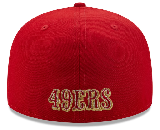San Francisco 49ers Fitted New Era 59Fifty Super Bowl LVIII Red Cap Hat Grey UV - THE 4TH QUARTER