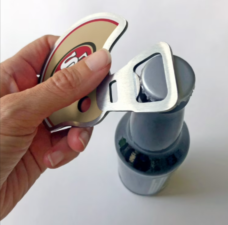 San Francisco 49ers Magnetic Helmet Bottle Opener