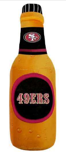 San Francisco 49ers Pet Dog Plush Bottle Dog Toy - THE 4TH QUARTER