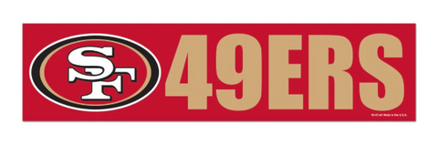 San Francisco 49ers Bumper Strip Sticker