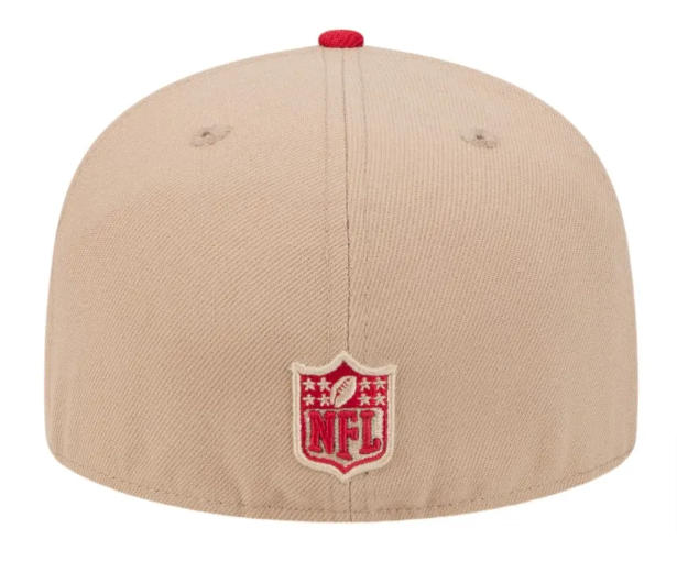 San Francisco 49ers Fitted New Era 59Fifty 2 Tone Camel Cap Hat Grey UV - THE 4TH QUARTER