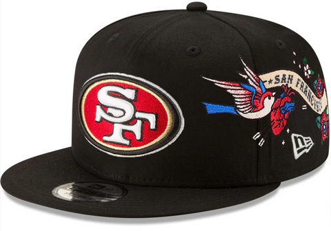 San Francisco 49ers Snapback New Era 9Fifty City Art Black Hat