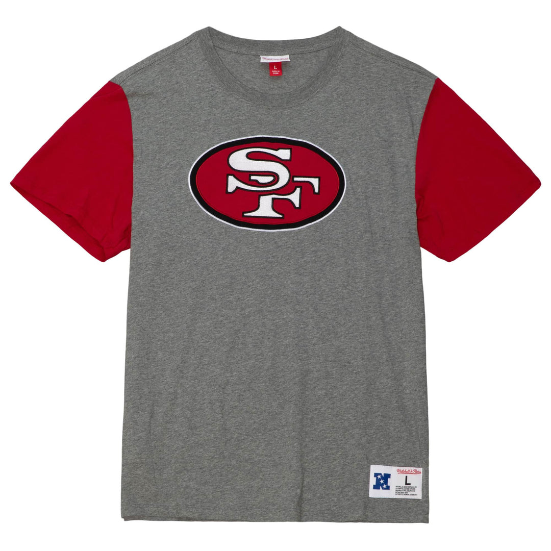 San Francisco 49ers Youth Mitchell & Ness T-Shirt (8-18) Tee Color Blocked - THE 4TH QUARTER