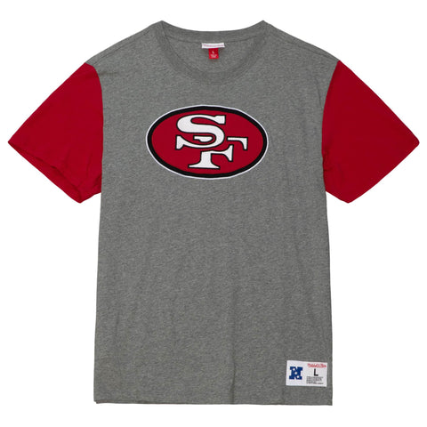 San Francisco 49ers Youth Mitchell & Ness T-Shirt (8-18) Tee Color Blocked