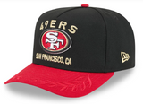 San Francisco 49ers Snapback 9Fifty New Era A-Frame Black 2025 Draft Cap Hat