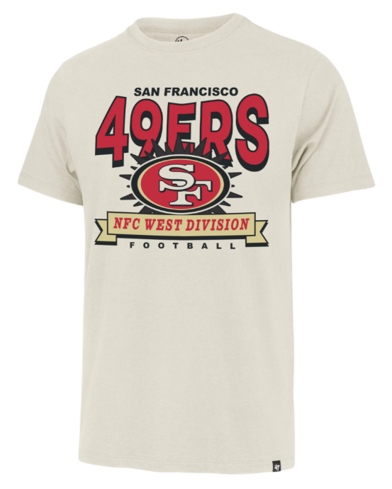 San Francisco 49ers Mens T-Shirt 47 Brand Dune Twelve Six Franklin Tee - THE 4TH QUARTER