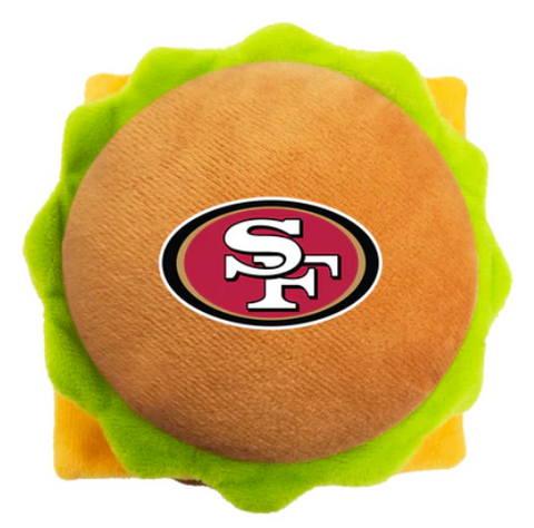 San Francisco 49ers Pet Dog Plush Hamburger Dog Toy
