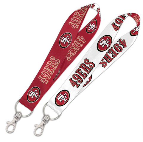San Francisco 49ers Wristlet Keychain Lanyard 2 Tone