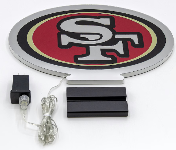 San Francisco 49ers LED Infinity Logo Acrylic Light - THE 4TH QUARTER