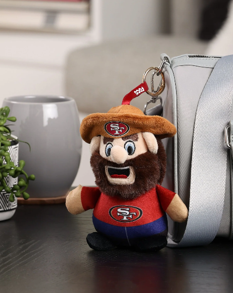 San Francisco 49ers Plush Teamie Beanie Mascot Bag Charm Keychain