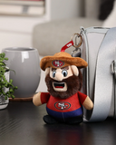 San Francisco 49ers Plush Teamie Beanie Mascot Bag Charm Keychain