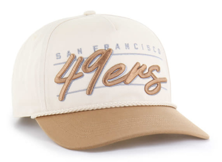 San Francisco 49ers Snapback '47 Brand Hitch Natural Condor Twill Cap Hat - THE 4TH QUARTER