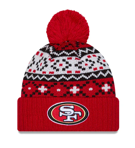 San Francisco 49ers Beanie New Era Nostalgia Knit Hat - THE 4TH QUARTER