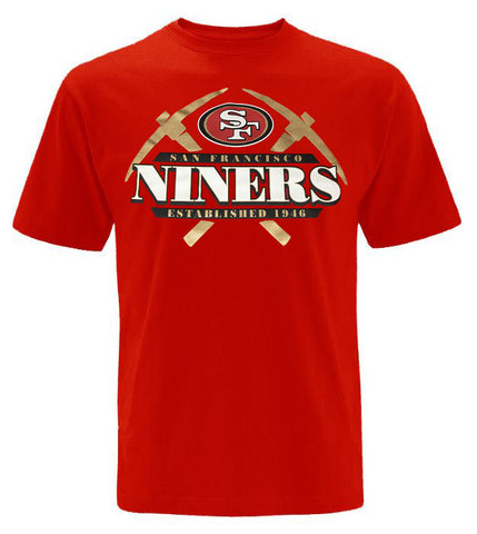 San Francisco 49ers Mens T-Shirt Fanatics Offensive Red Tee