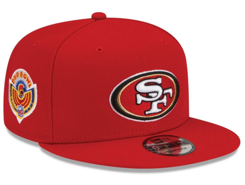 San Francisco 49ers Snapback New Era 9Fifty Pro Bowl Red Hat Cap Grey UV
