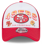 San Francisco 49ers Snapback New Era 9Forty A-Frame Mesh Retro Trucker Cap Hat