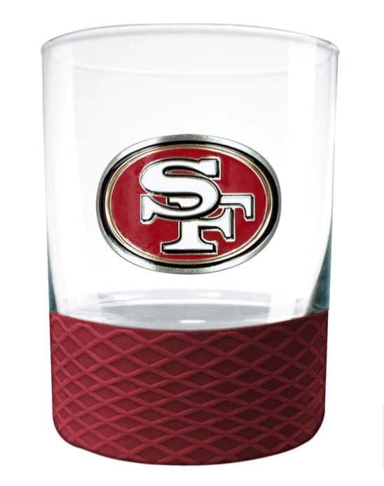 San Francisco 49ers 14oz. Whiskey Commissioner Rocks Glass - THE 4TH QUARTER