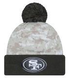 San Francisco 49ers Beanie New Era 2024 Salute to Service Cuffed Knit Hat