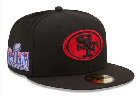 San Francisco 49ers Fitted New Era 59Fifty Super Bowl LVIII Black Alternate Cap Hat