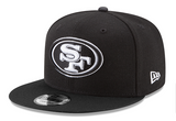 San Francisco 49ers Snapback New Era 9FIFTY Black White Hat Cap - THE 4TH QUARTER