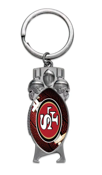 San Francisco 49ers Football Sculpted Bottle Opener Key Chain - THE 4TH QUARTER