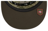 San Francisco 49ers Snapback New Era 9Fifty 2025 Salute to Service Split Panel