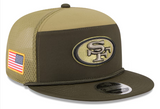 San Francisco 49ers Snapback New Era 9Fifty 2025 Salute to Service Split Panel
