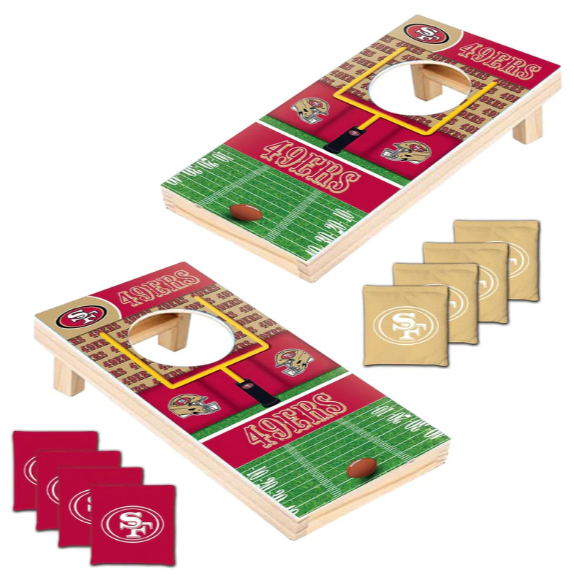 San Francisco 49ers Mini Tabletop Cornhole