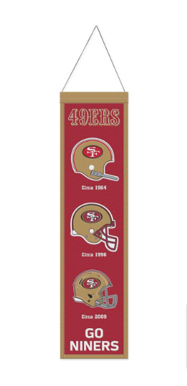 San Francisco 49ers Heritage Evolution Wool Banner - THE 4TH QUARTER