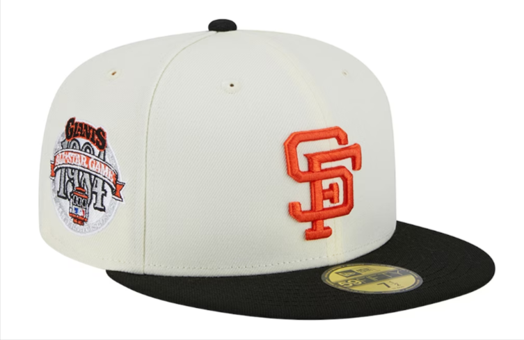 San Francisco Giants Fitted New Era 59Fifty 1984 ASG Chrome Black Cap Hat Grey UV - THE 4TH QUARTER