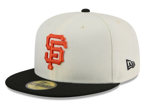 San Francisco Giants Fitted 59Fifty New Era Chrome Black Cap Hat Grey UV