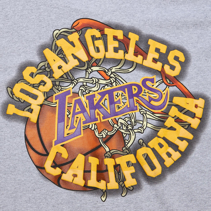 Los Angeles Lakers T-Shirt Mitchell &amp; Ness Heather Grey - THE 4TH QUARTER