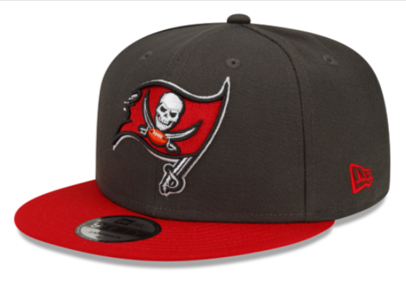 Tampa Bay Buccaneers Snapback New Era 9FIFTY Charcoal Red Hat Cap Grey UV